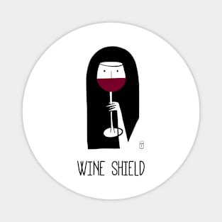 Wine shield Magnet